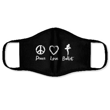 Discover I Love Ballet Face Masks