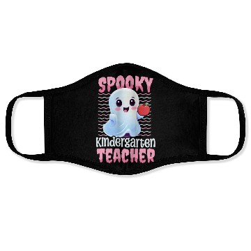 Discover Kindergarten Teacher Spooky Kindergarten Teacher Face Masks