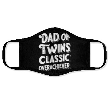 Discover Dad of Twins Face Masks Funny Twin Dad Father's Day