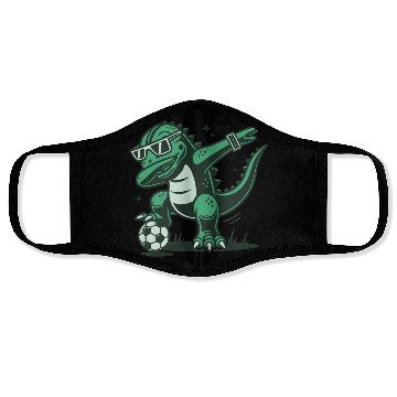 Discover green dinosaur Face Masks