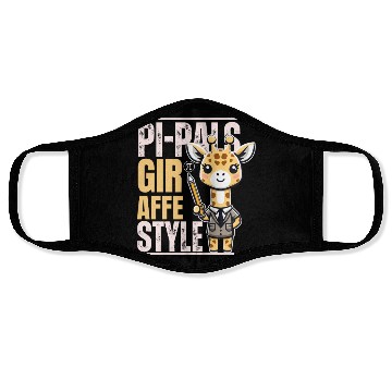 Discover funny pi giraffe teacher, Funny Math Teacher Face Masks