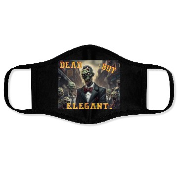 Discover Funny Zombie Dead But Elegant Face Masks