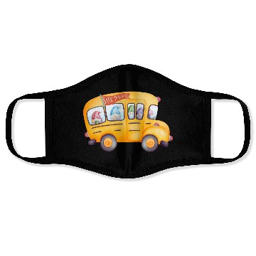 Discover Back to School Collection: School Bus Face Masks