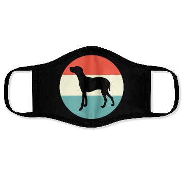 Discover Retro Weimaraner Dog Silhouette Face Masks