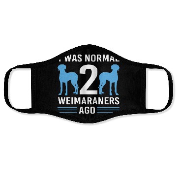 Discover Weimaraner Dog Pun Pet Owner Funny Weimaraner Face Masks