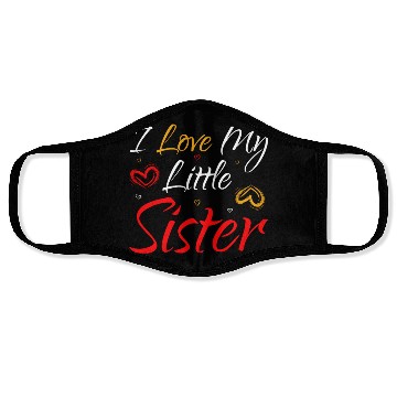 Discover I Love My Little Sister Face Masks