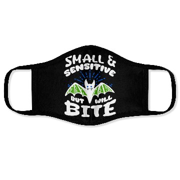 Discover Bat Halloween Outfit Small Sensitive But Will Bite Face Masks