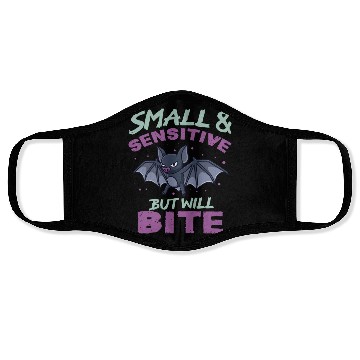 Discover Bat Halloween Outfit Small Sensitive But Will Bite Face Masks