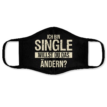 Discover Funny Single Men, Women Solo, Bachelor Face Masks