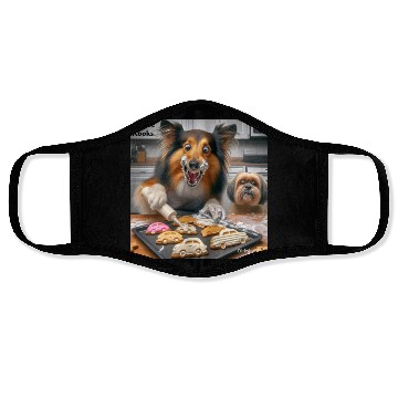 Discover Cool and funny food dog Face Masks