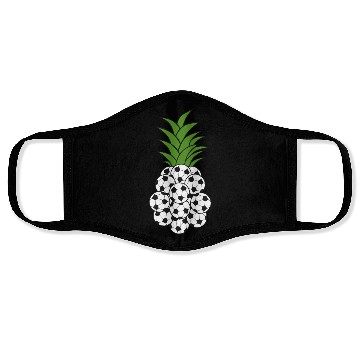 Discover PINEAPPLE SOCCER BALL Face Masks