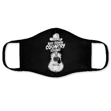 Discover Hat Down, Country Sound Cowboy Music Face Masks
