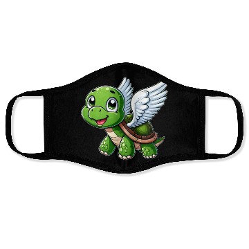 Discover Turtle Angel Wings Halo Farm Farmer Face Masks
