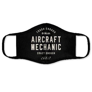 Discover Aircraft Mechanic Job Occupation Face Masks