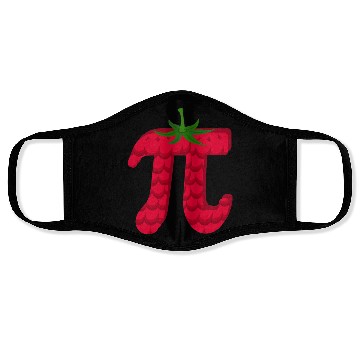 Discover Raspberry Funny Pi Day Pie Math Lover Student Face Masks