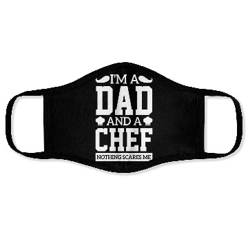 Discover I'm A Dad And A Chef bread cake sarcasm Face Masks
