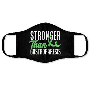 Discover Stronger Than Gastroparesis Awareness Face Masks