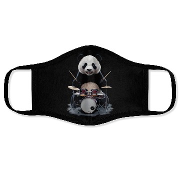 Discover Panda Playing Drums Realistic Face Masks