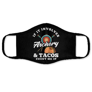 Discover Bow Tacos Arrows Archery Face Masks