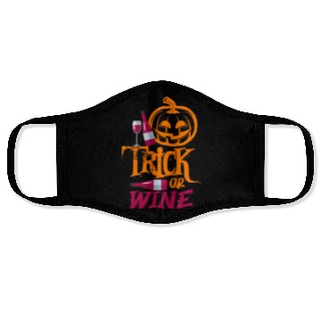 Discover Funny Halloween Trick Or Wine Face Masks