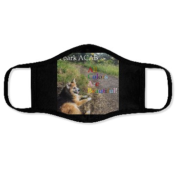 Discover I bark ACAB Face Masks