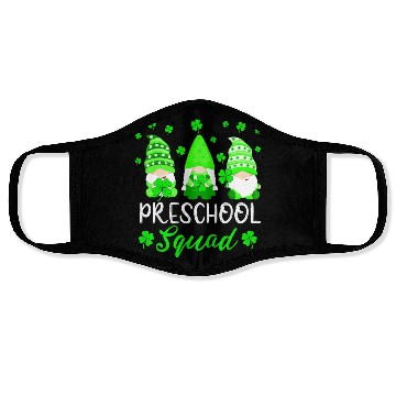 Discover Cute Gnomes Preschool Squad Teacher St Patricks Face Masks