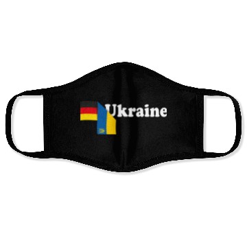 Discover Germany Ukraine Tryzub Flag Face Masks