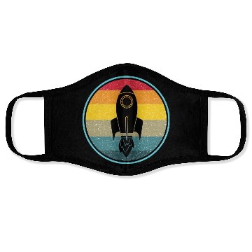 Discover Rocket Science Physics Retro Vintage Face Masks