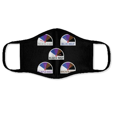 Discover Jiu Jitsu Belts Sticker Face Masks