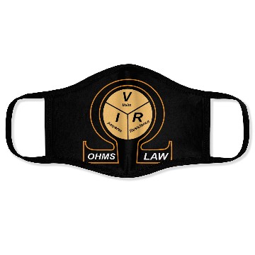 Discover ohm law symbol formula Triangle Face Masks engineers