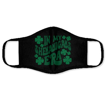 Discover In My Shenanigans Era Saint Patrick Day Face Masks