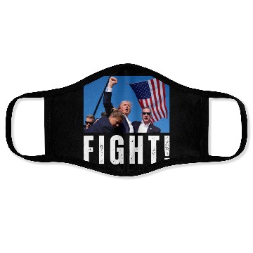 Discover Fight Trump Design Face Masks
