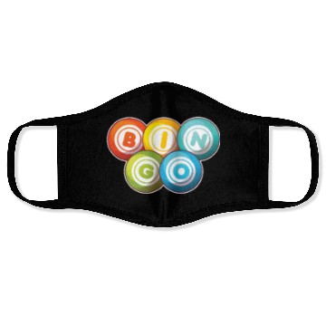 Discover Bingo Logo Emblem Caller Daubers Professional Face Masks