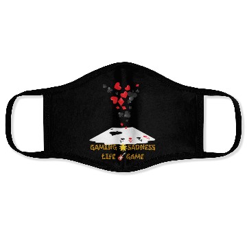 Discover "Embrace Joy: Life's Game, Play It Well." Face Masks