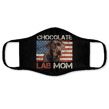 Discover Labrador Retriever CHOCOLATE LAB MOM Labrador Face Masks