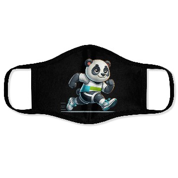 Discover Cute Marathon Runner Panda Face Masks