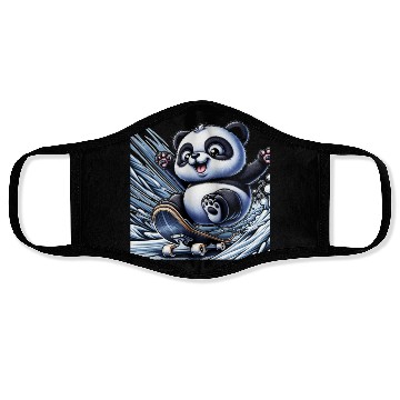 Discover Cute Skater Panda Face Masks