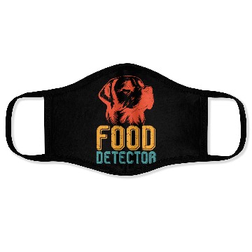 Discover Labrador FOOD DETECTOR Funny Labrador Face Masks