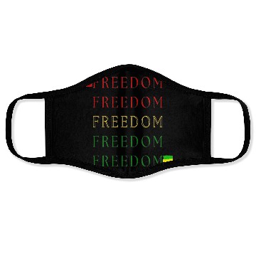 Discover Freedom art Face Masks