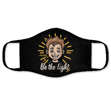 Discover Premium Design of Be The Light Face Masks
