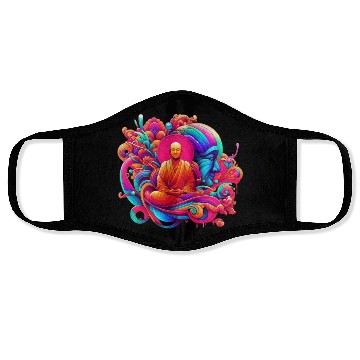 Discover Monk Positive Vibes Face Masks