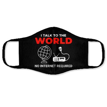 Discover Amateur Ham Radio Operator Radio Waves Frequency Face Masks