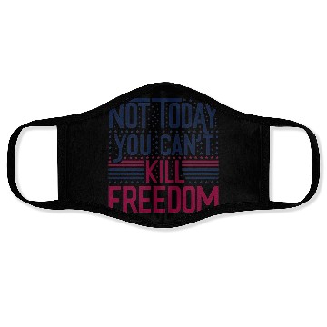 Discover Patriotic Freedom Defender design Face Masks