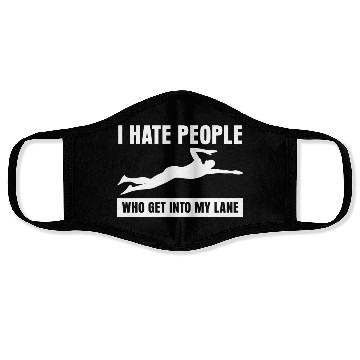 Discover Triathlon Grumpy Swimmer Swimming Face Masks