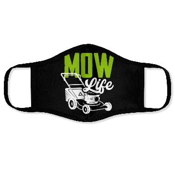 Discover Landscaper Gardener Lawn Mowing Life Face Masks