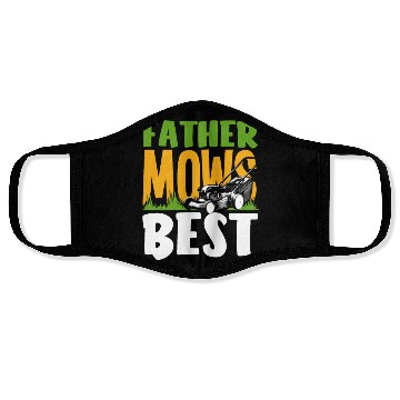 Discover Landscaper Gardener Dad Lawn Mowing Face Masks