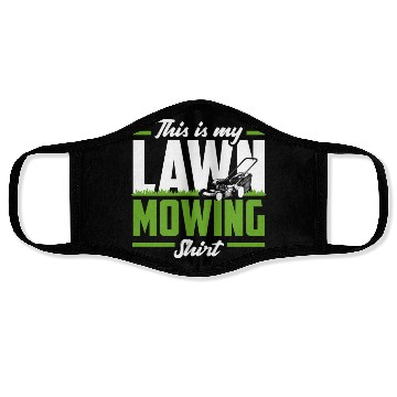 Discover Landscaper Gardener Lawn Mowing Face Masks