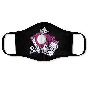 Discover Bingo Queen Professional Caller Daubers Bingo Face Masks
