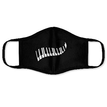 Discover Keyboard Music Bass Note Piano Keys Party Design Face Masks