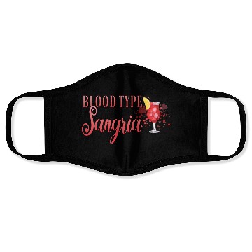 Discover Cocktail Bartender Blood Type Sangria Face Masks